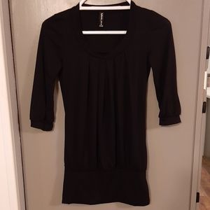 Womens black dress top